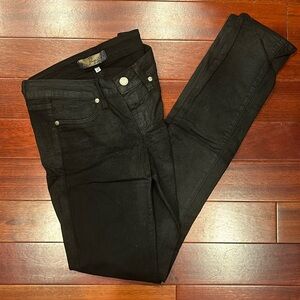 Paige jeans, black with slight shimmer